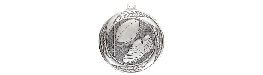 TYPHOON RUGBY MEDAL 50MM - GOLD